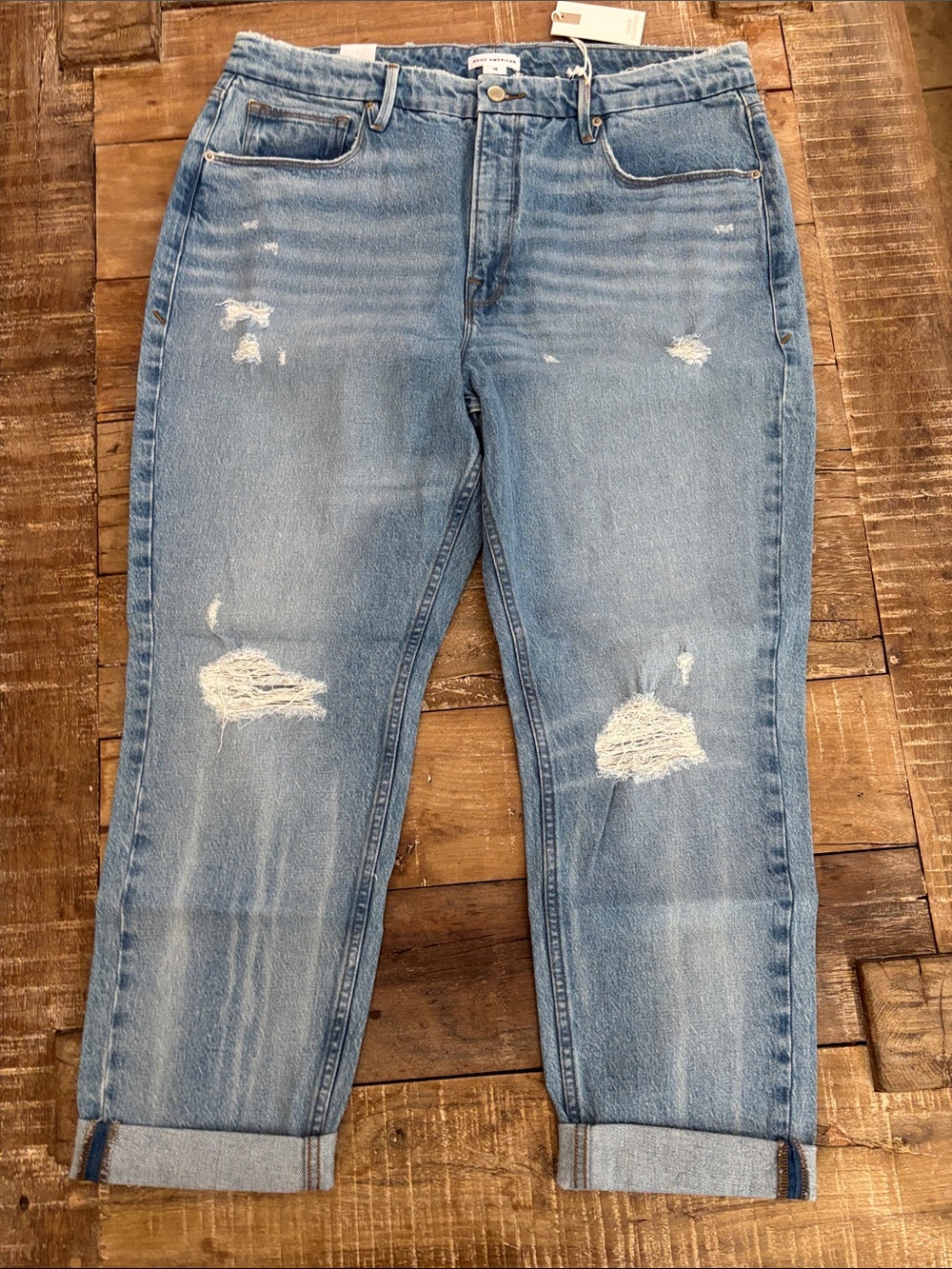 Good American Distressed Jeans NWT